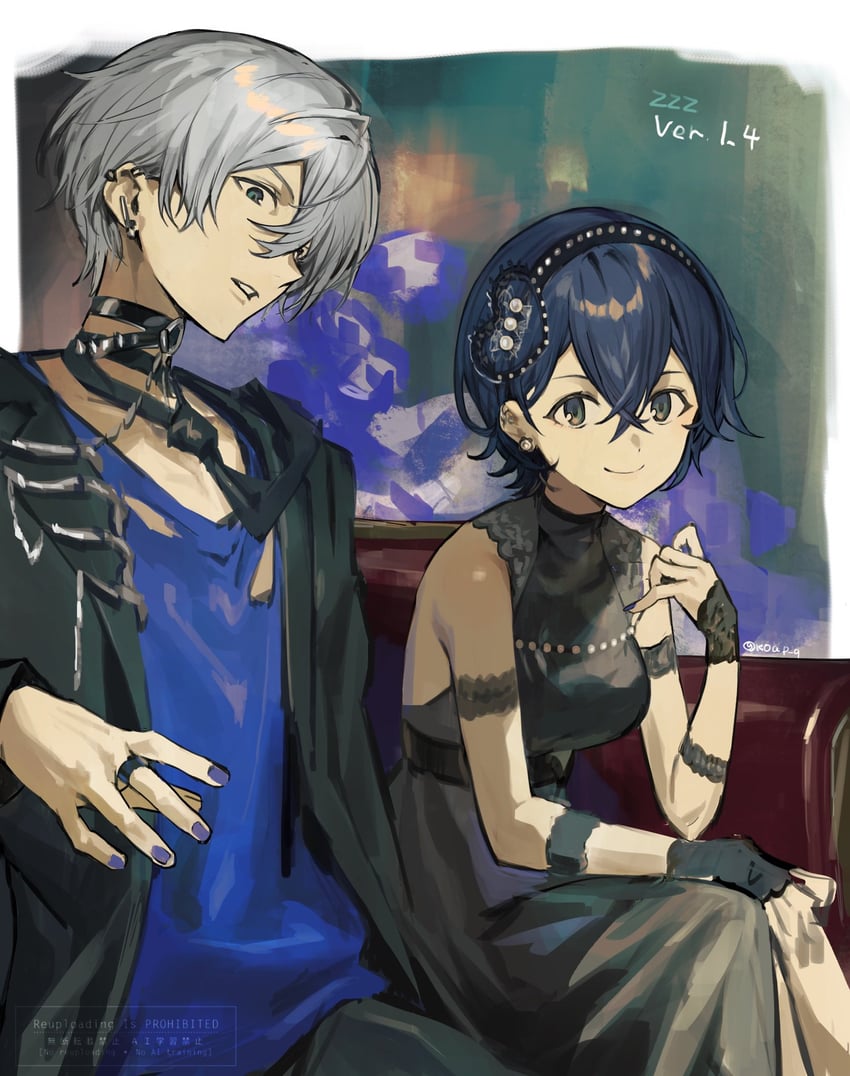 belle and wise (zenless zone zero) drawn by hashibiro_kou_(garapiko_p)