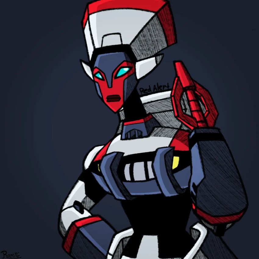 red alert (transformers and 1 more) drawn by ramses76x