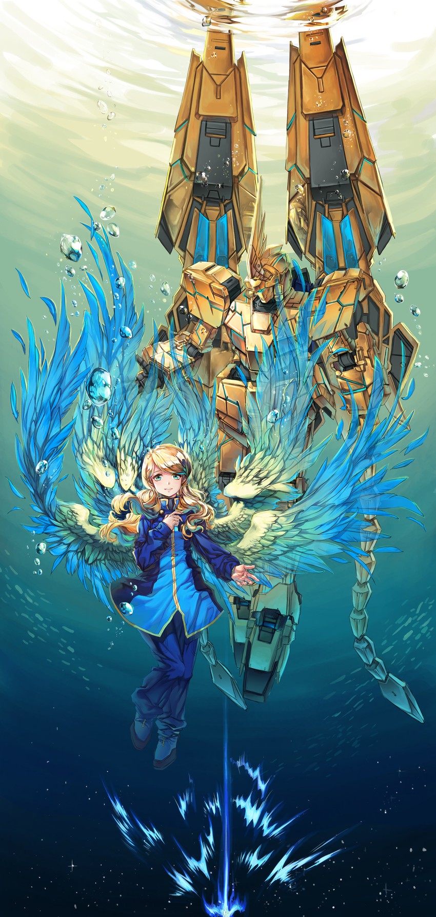 unicorn gundam phenex and rita bernal (gundam and 1 more) drawn by greatwhite1122