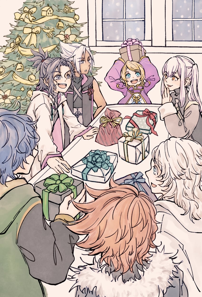 xehanort, eraqus, vor, urd, bragi, and 2 more (kingdom hearts and 1 more) drawn by kh_raimu