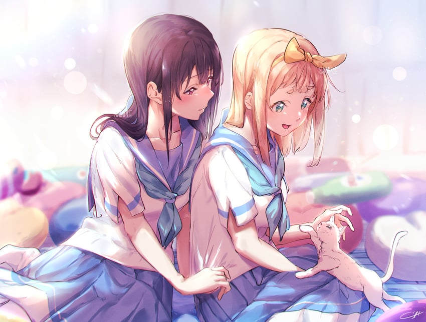 yoroizuka mizore and yoshikawa yuuko (hibike! euphonium and 1 more) drawn by kuzia_(atarayo)