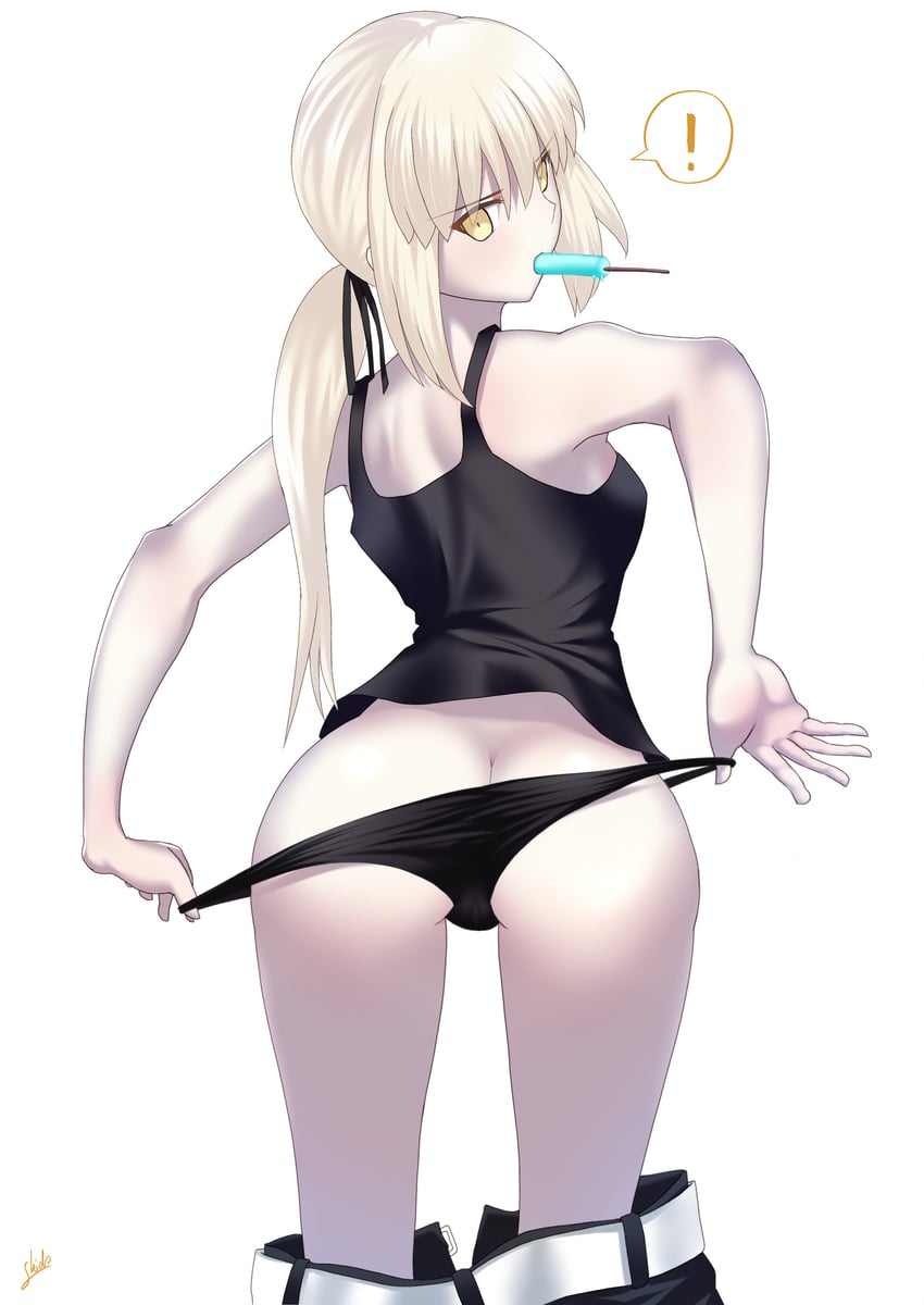 artoria pendragon and saber alter (fate and 1 more) drawn by shidou_(x_2903)