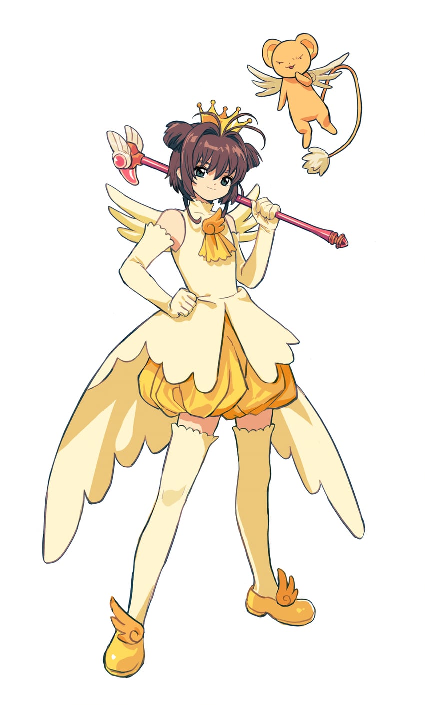 kinomoto sakura and kero (cardcaptor sakura) drawn by aisikadan