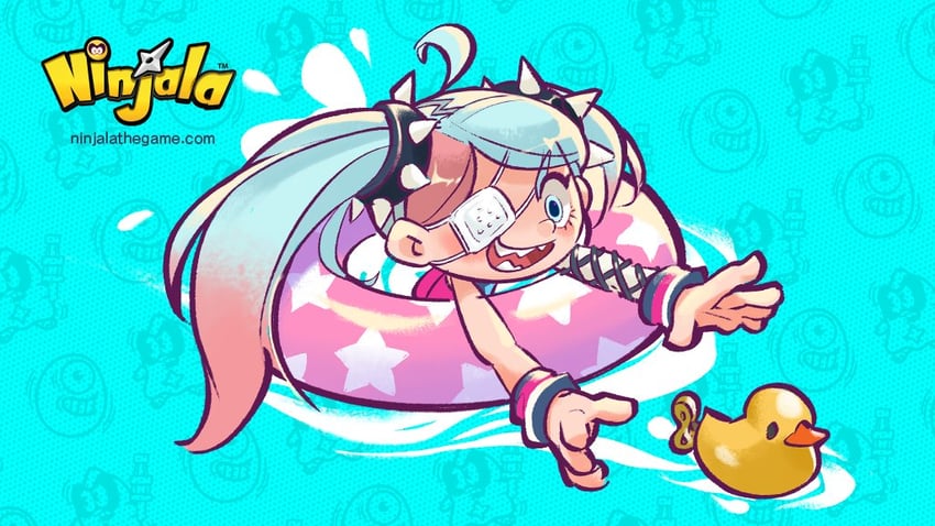 gumchi and lucy (ninjala and 1 more) drawn by rianti-wong