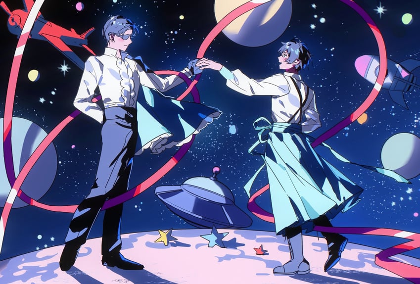 tamamori and professor (koshotengai no hashihime) drawn by nallya