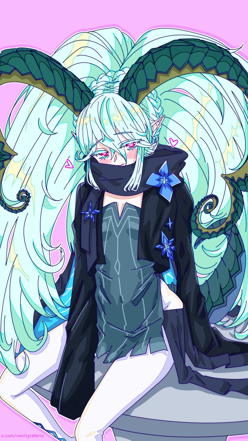 tiamat and larva tiamat (fate and 1 more) drawn by vanitycelerio