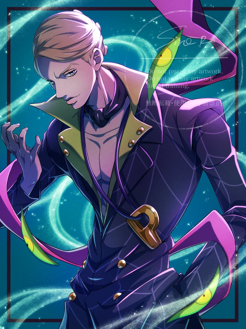 prosciutto and the grateful dead (jojo no kimyou na bouken and 1 more) drawn by watawata_nr_(siroraku)