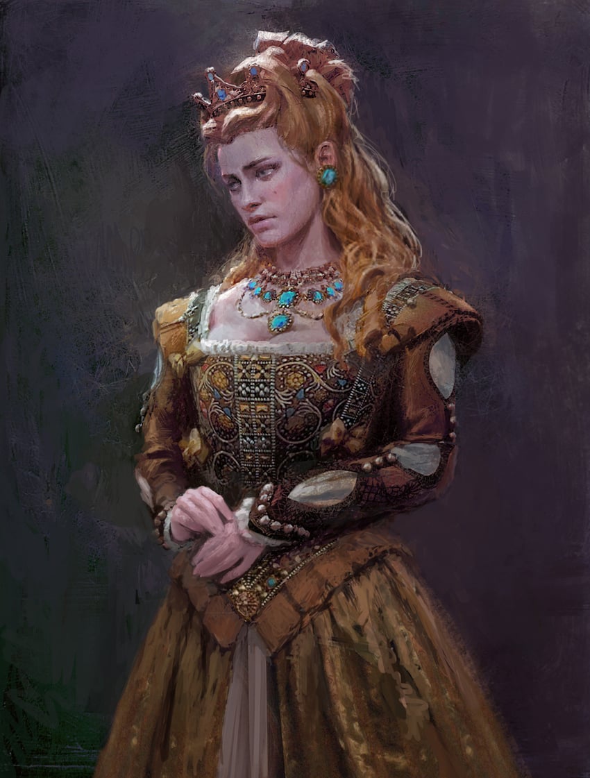 anna henrietta (the witcher and 1 more) drawn by mariya_negoduet