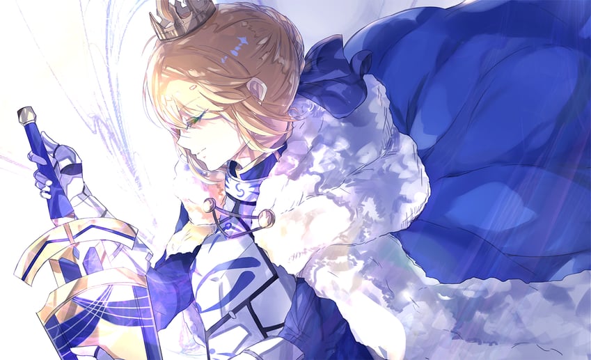artoria pendragon and saber (fate and 1 more) drawn by tomas_(kaosu22)