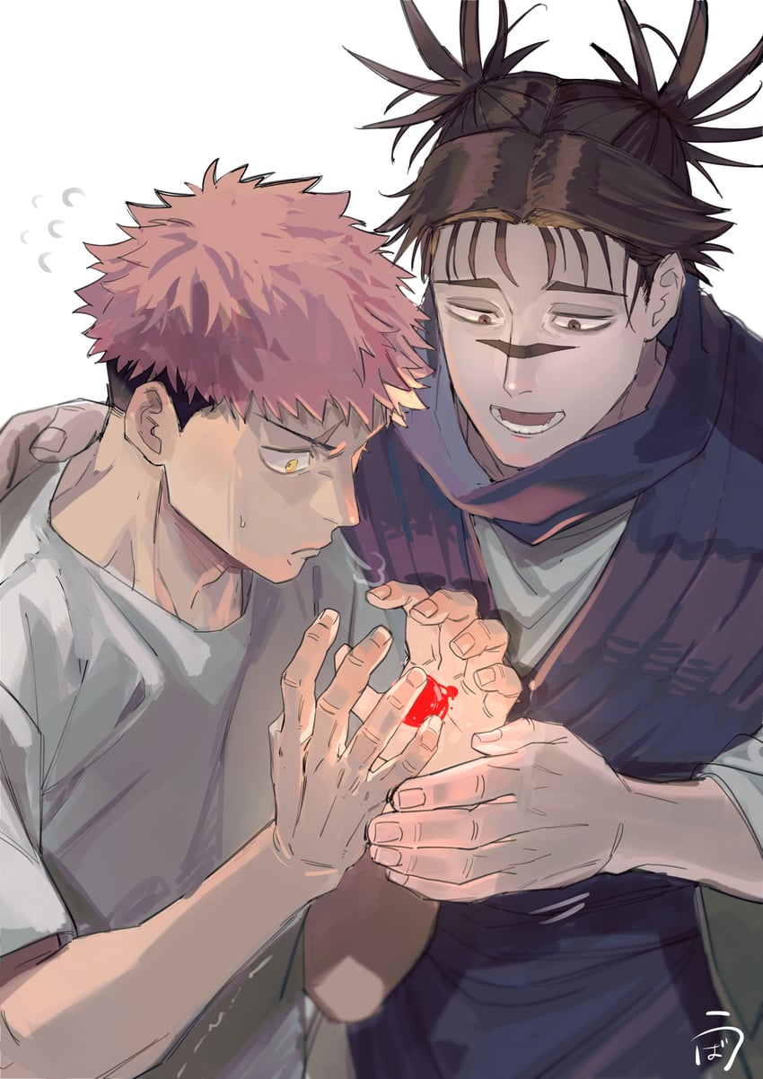 itadori yuuji and choso (jujutsu kaisen) drawn by sizuku_73