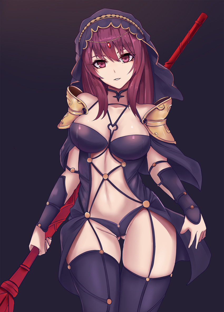 scathach (fate and 1 more) drawn by gongba_laoge