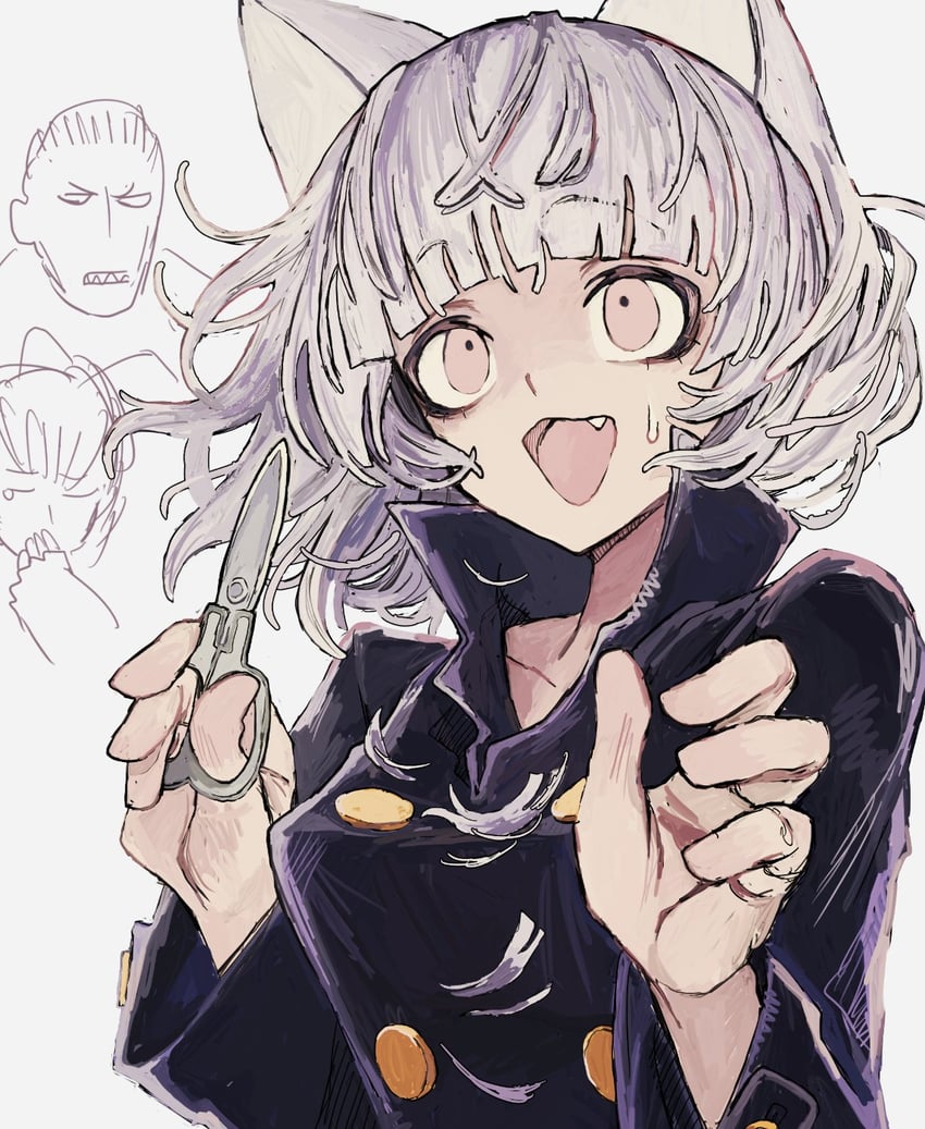neferpitou, shaiapouf, and menthuthuyoupi (hunter x hunter) drawn by maikeru_(dk_maikel)
