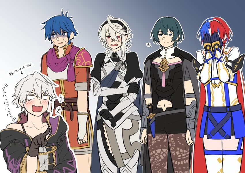 female byleth, female corrin, male byleth, female robin, male robin, and 5 more (fire emblem and 6 more) drawn by zuzu_(ywpd8853)