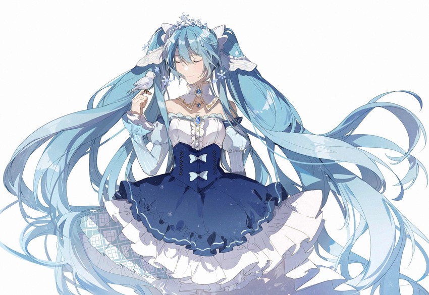 hatsune miku, yuki miku, and rabbit yukine (vocaloid) drawn by sumery