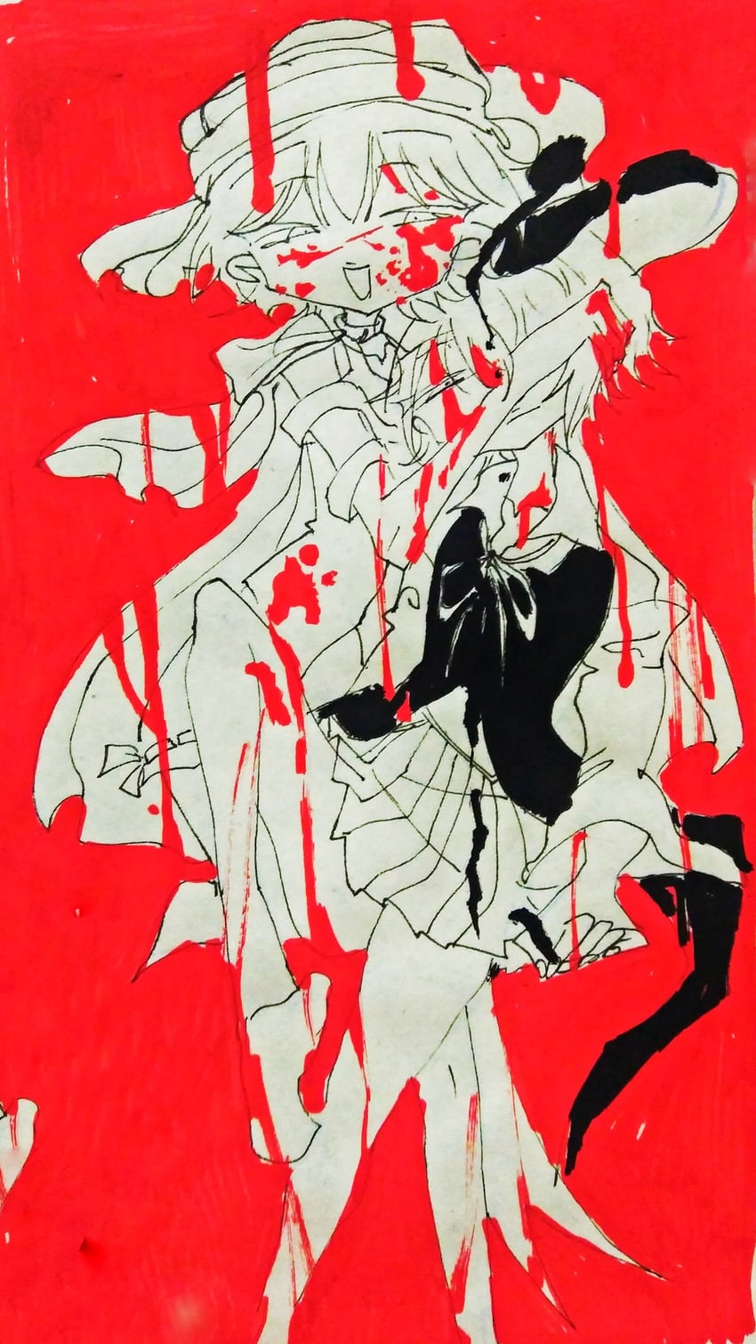 enraku tsubakura and kuzu suzumi (len'en) drawn by gud_490811