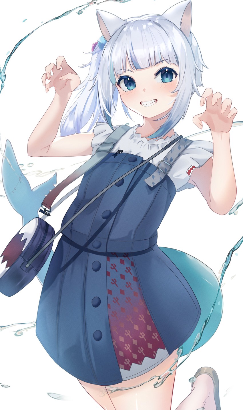gawr gura (hololive and 1 more) drawn by almico