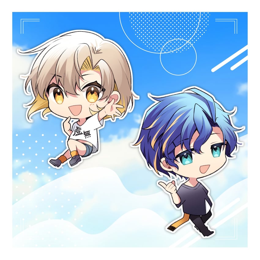 astel leda and natsume itsuki (holostars and 1 more) drawn by agekichi_(heart_shape)