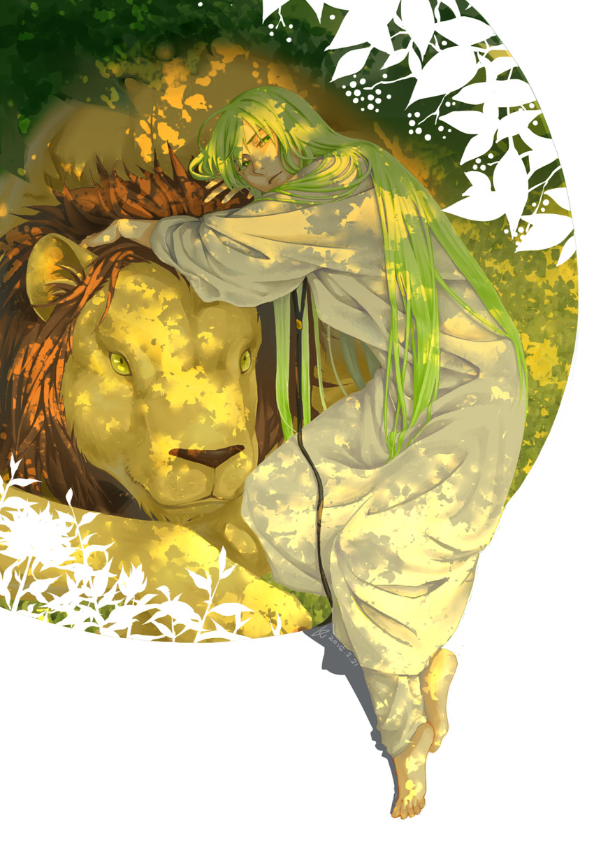 enkidu (fate and 1 more) drawn by yu_(jhyu0418)
