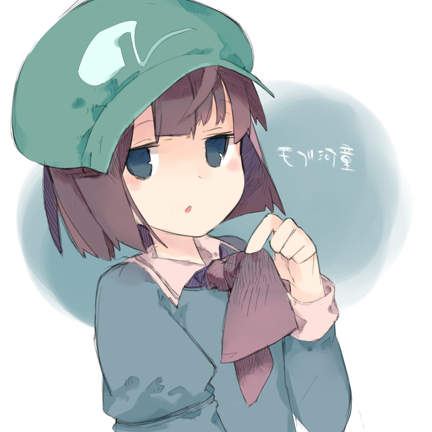 kappa mob and dark haired kappa (touhou) drawn by akimaki_yuu