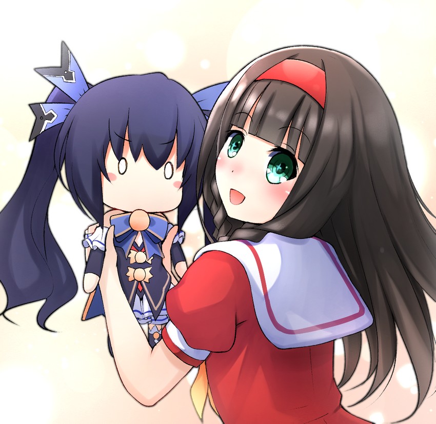 noire and k-sha (neptune and 1 more) drawn by doria_(p_f_dolia)