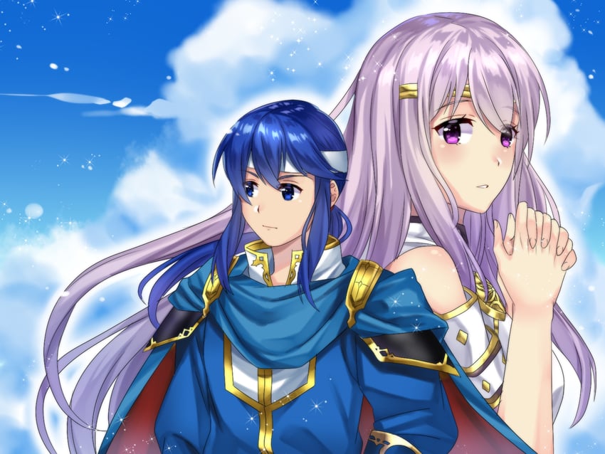 seliph and julia (fire emblem and 1 more) drawn by maji_(majibomber)