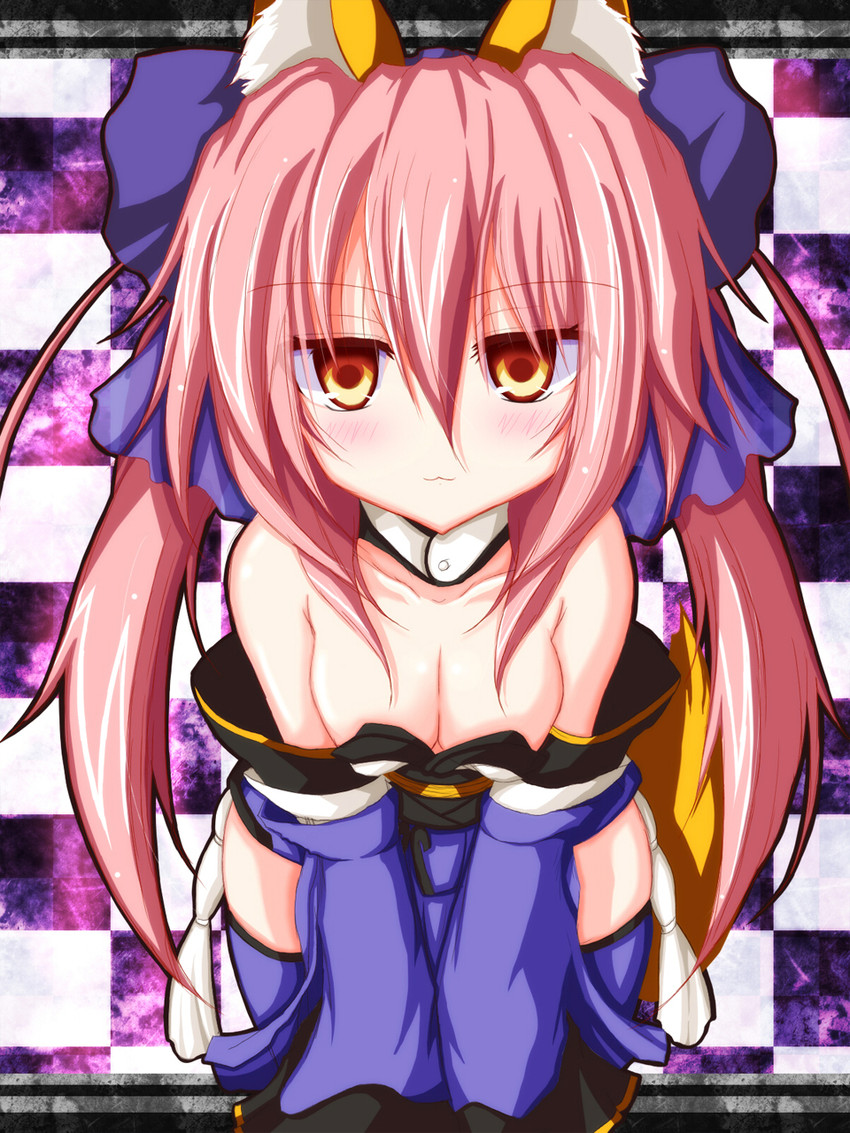 tamamo and tamamo no mae (fate and 1 more) drawn by karasawa@