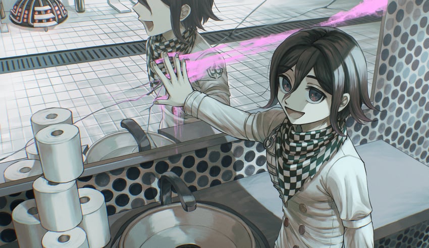 oma kokichi (danganronpa and 1 more) drawn by kudo_(kddrv3)