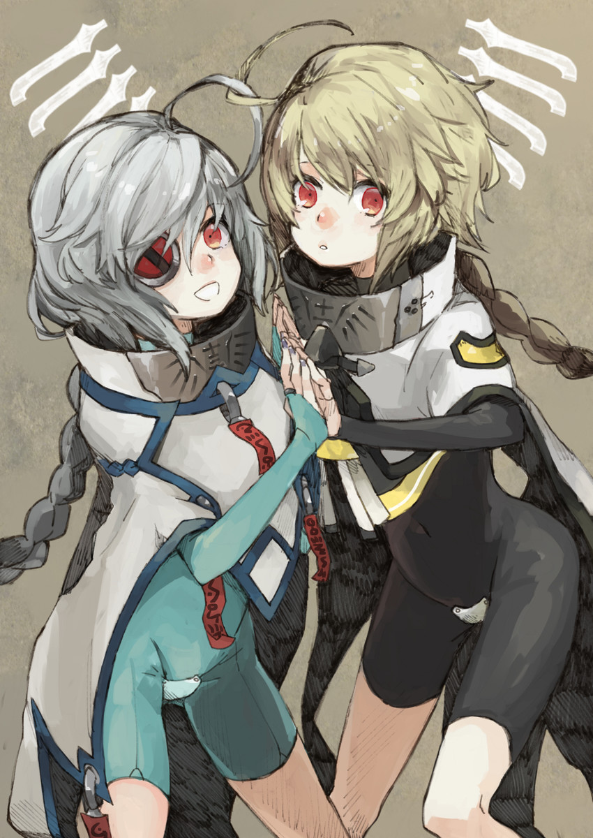nu-13 and lambda-11 (blazblue) drawn by fujino_sato