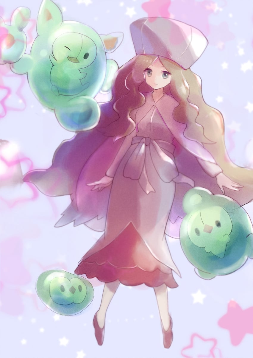 caitlin, reuniclus, solosis, and duosion (pokemon and 1 more) drawn by ringosan2329