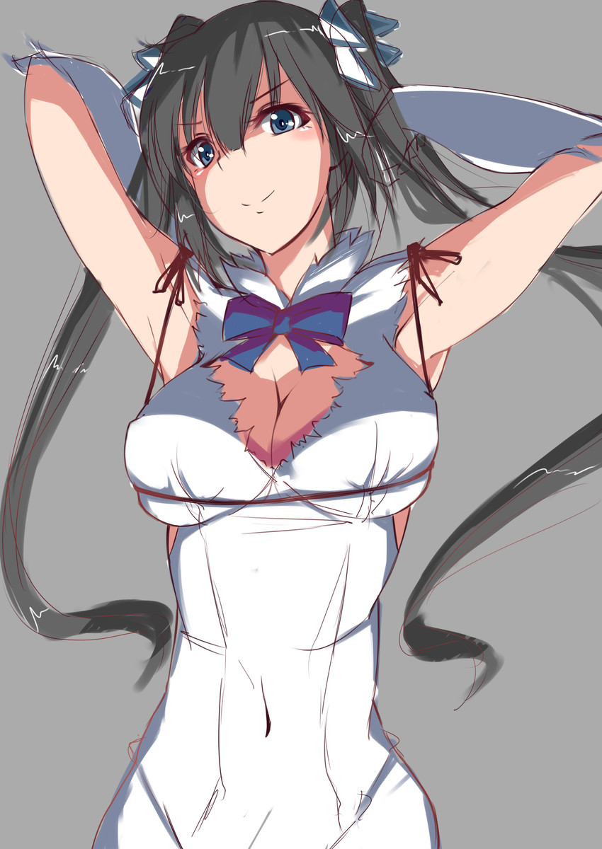 hestia (dungeon ni deai wo motomeru no wa machigatteiru darou ka) drawn by kameponde