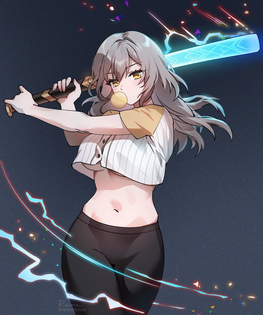 trailblazer and stelle (honkai and 1 more) drawn by foxyreine