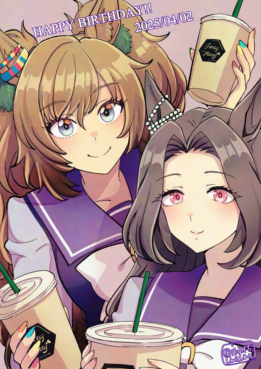 blast onepiece and saint lite (umamusume) drawn by hi_(ibisf5umauma)