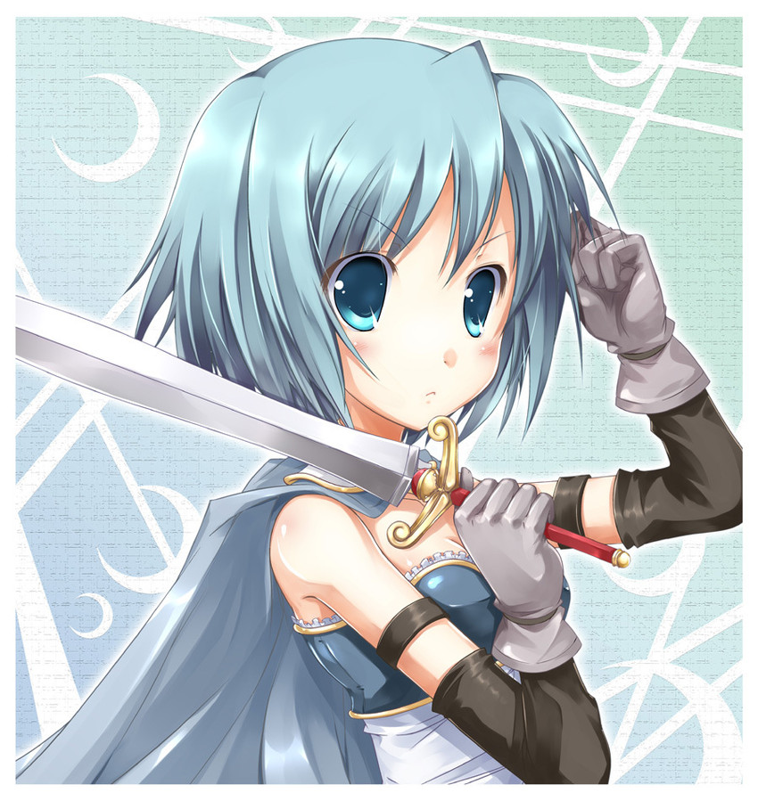 miki sayaka (mahou shoujo madoka magica) drawn by fujimoto_akio