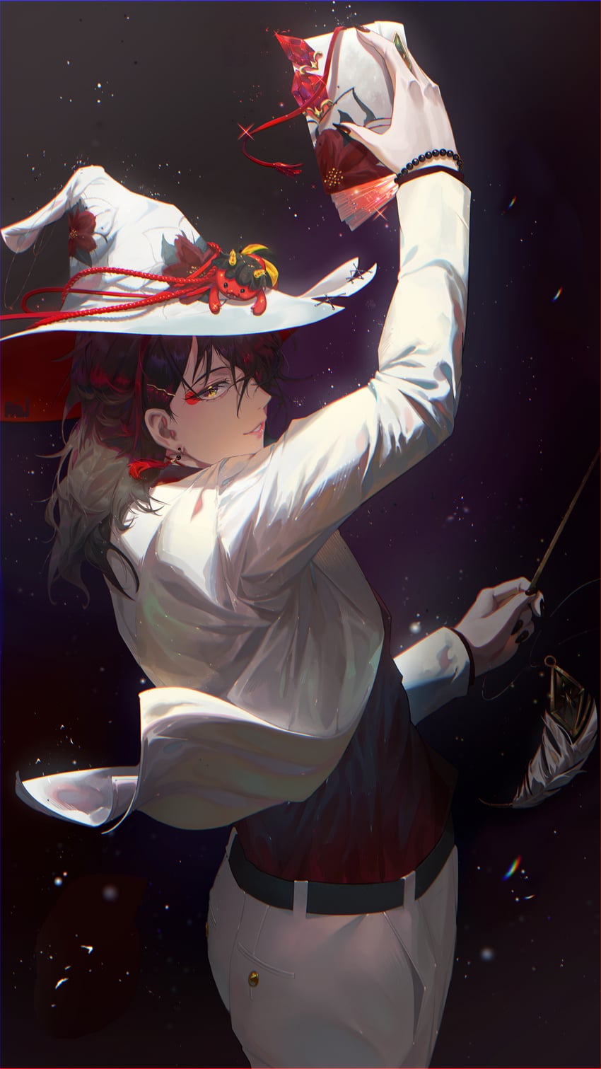 vox akuma (nijisanji and 1 more) drawn by miuweter7