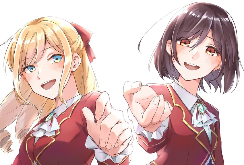 claire francois and rae taylor (watashi no oshi wa akuyaku reijou) drawn by kikorinolily