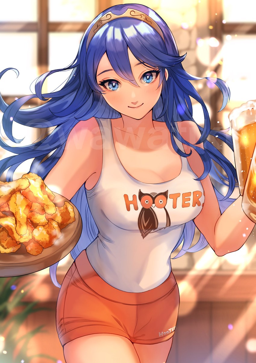lucina and hootie the owl (fire emblem and 2 more) drawn by wawatiku