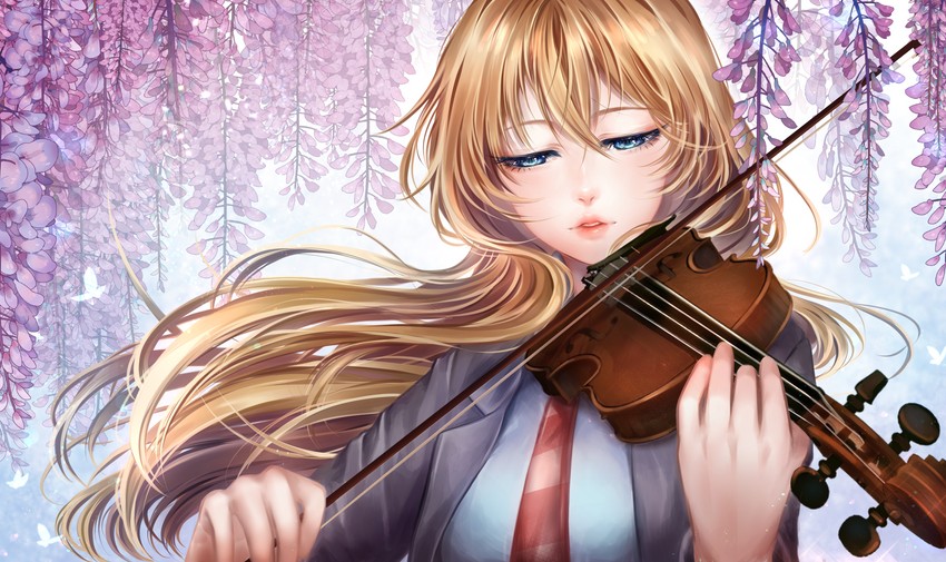 miyazono kawori (shigatsu wa kimi no uso) drawn by hinayukisaki