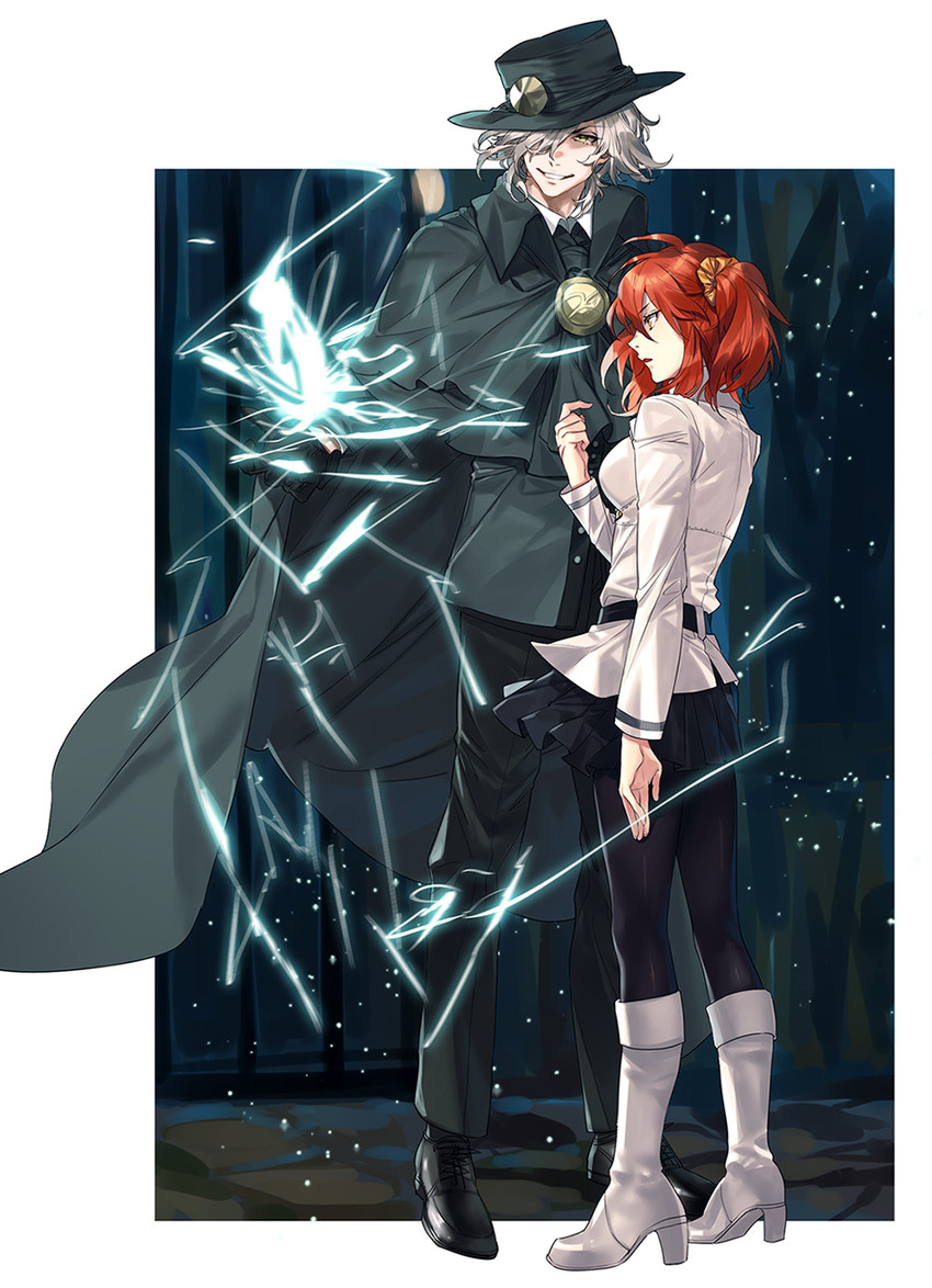fujimaru ritsuka and edmond dantes (fate and 1 more) drawn by hug_(yourhug)