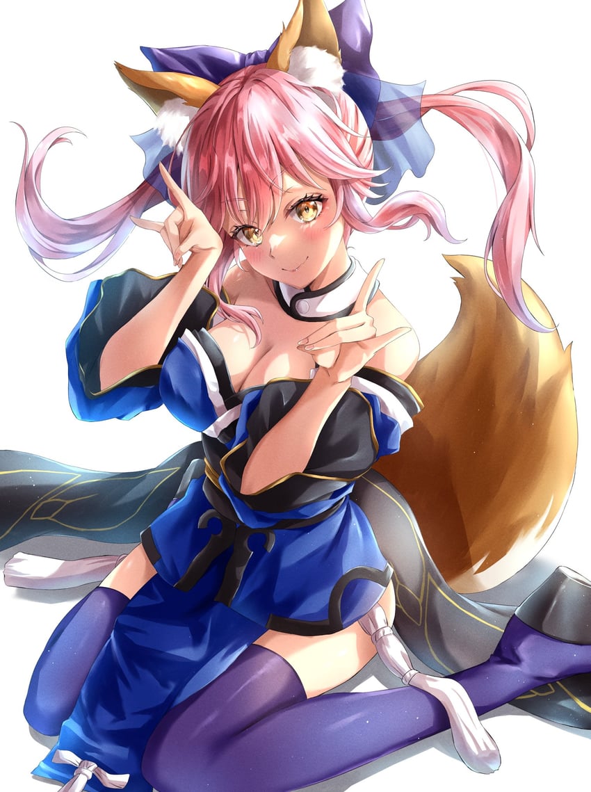 tamamo and tamamo no mae (fate and 1 more) drawn by kikugawa_roku