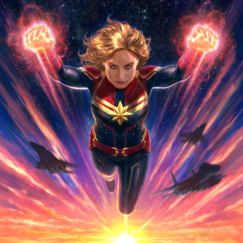 captain marvel (marvel and 2 more) drawn by andy_park