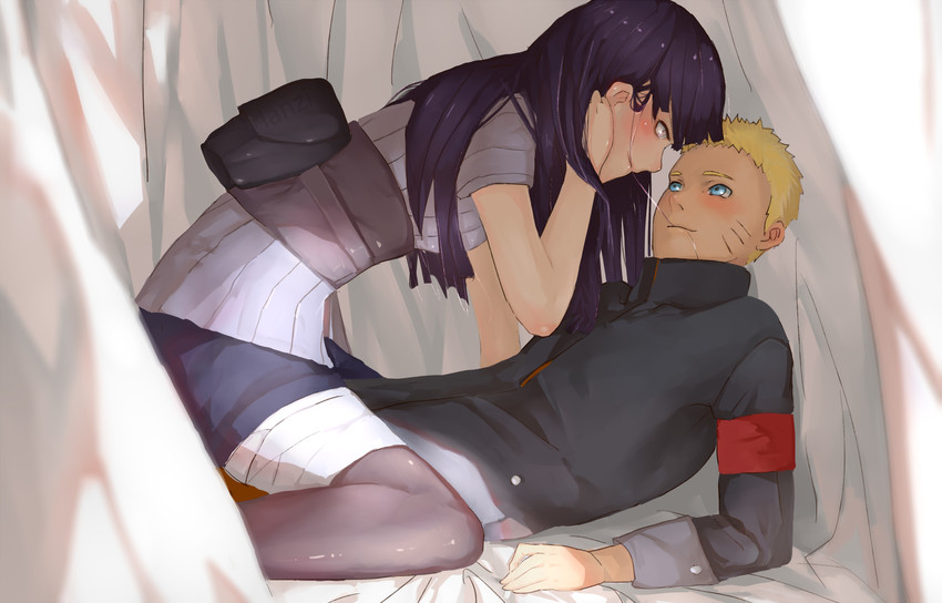 uzumaki naruto and hyuuga hinata (naruto and 1 more) drawn by lanzi_(415460661)