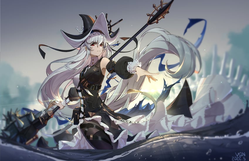 specter and specter the unchained (arknights) drawn by von_(657932285)