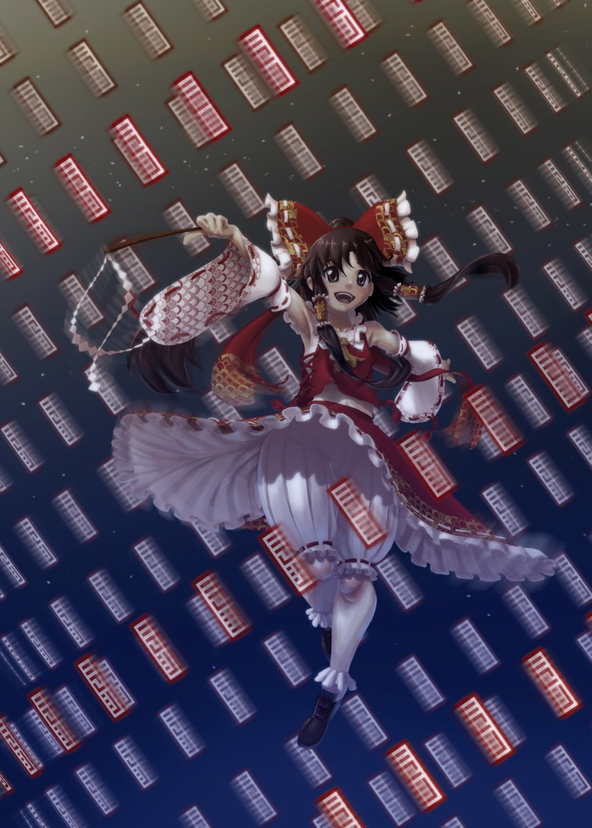 hakurei reimu (touhou) drawn by soumakyo