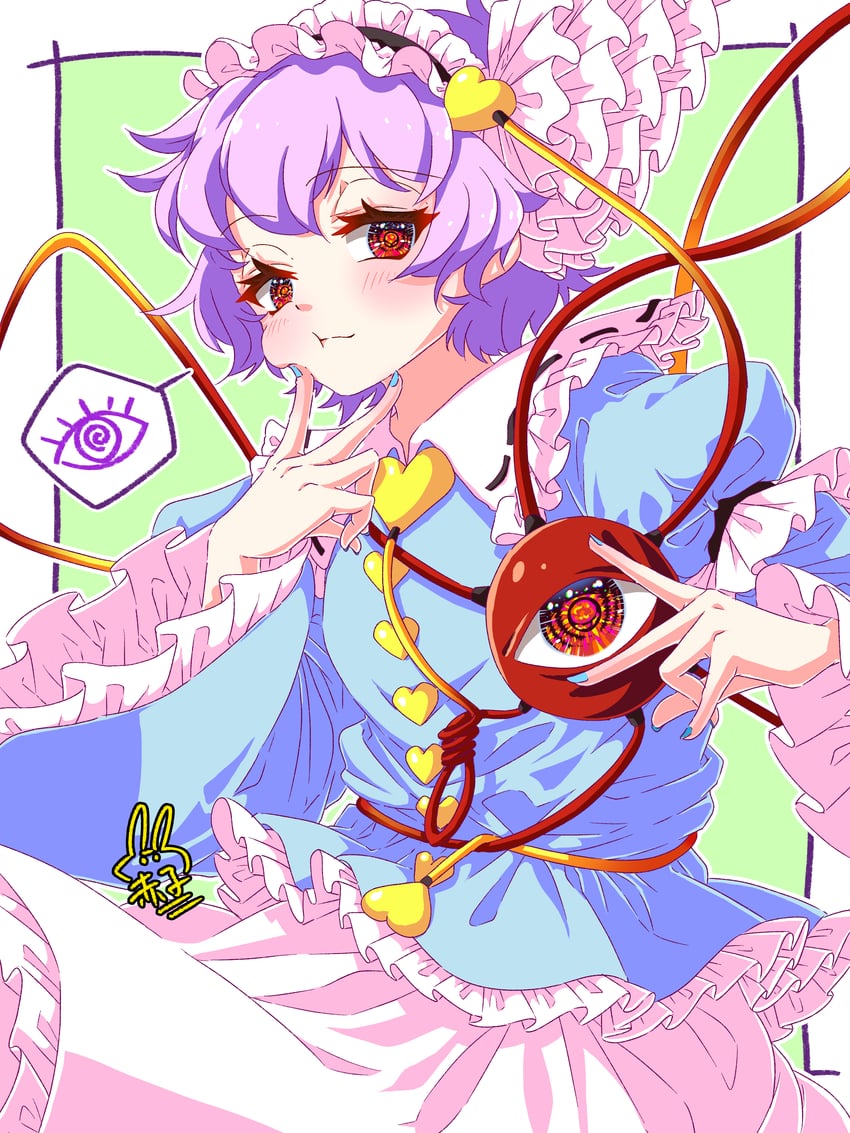 komeiji satori (touhou) drawn by utyouten_akako