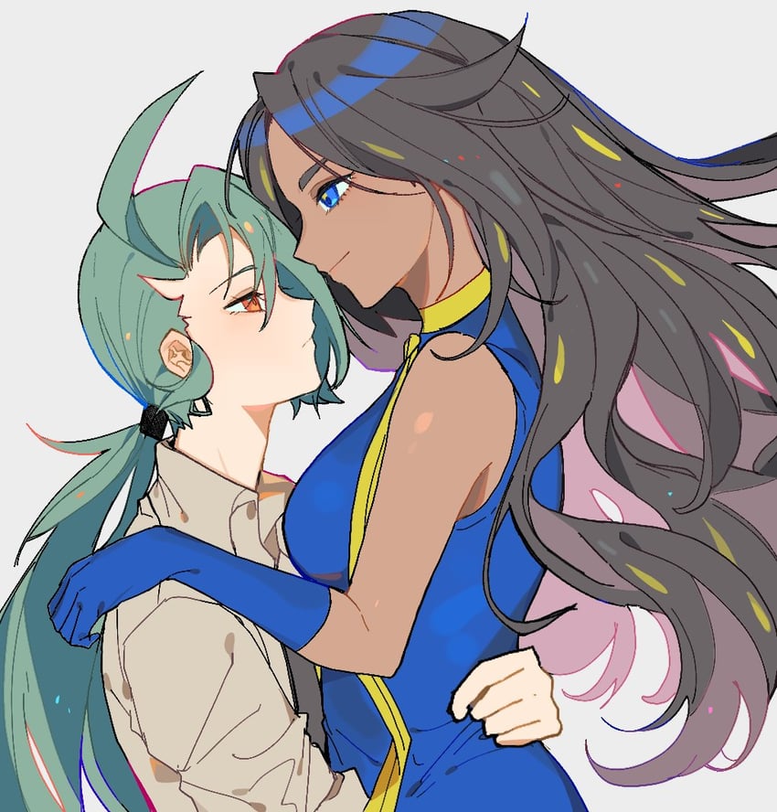 rika and geeta (pokemon and 1 more) drawn by karminrotword