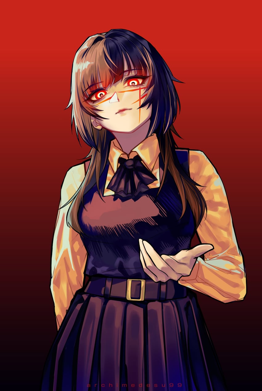shiori novella and yoru (hololive and 2 more) drawn by archimedesu99
