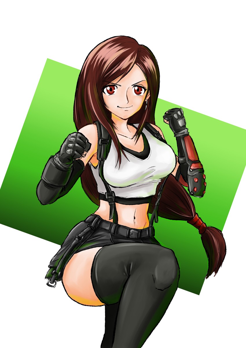 tifa lockhart (final fantasy and 2 more) drawn by brolin