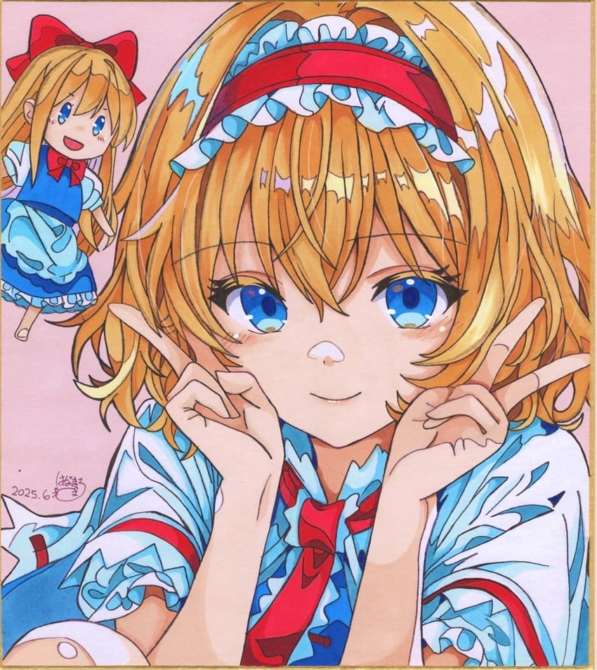 alice margatroid and shanghai doll (touhou) drawn by 870hanamarumomo
