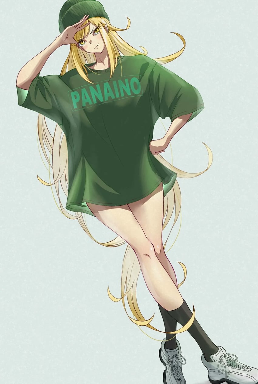 oshino shinobu and kiss-shot acerola-orion heart-under-blade (monogatari and 1 more) drawn by makadamin32