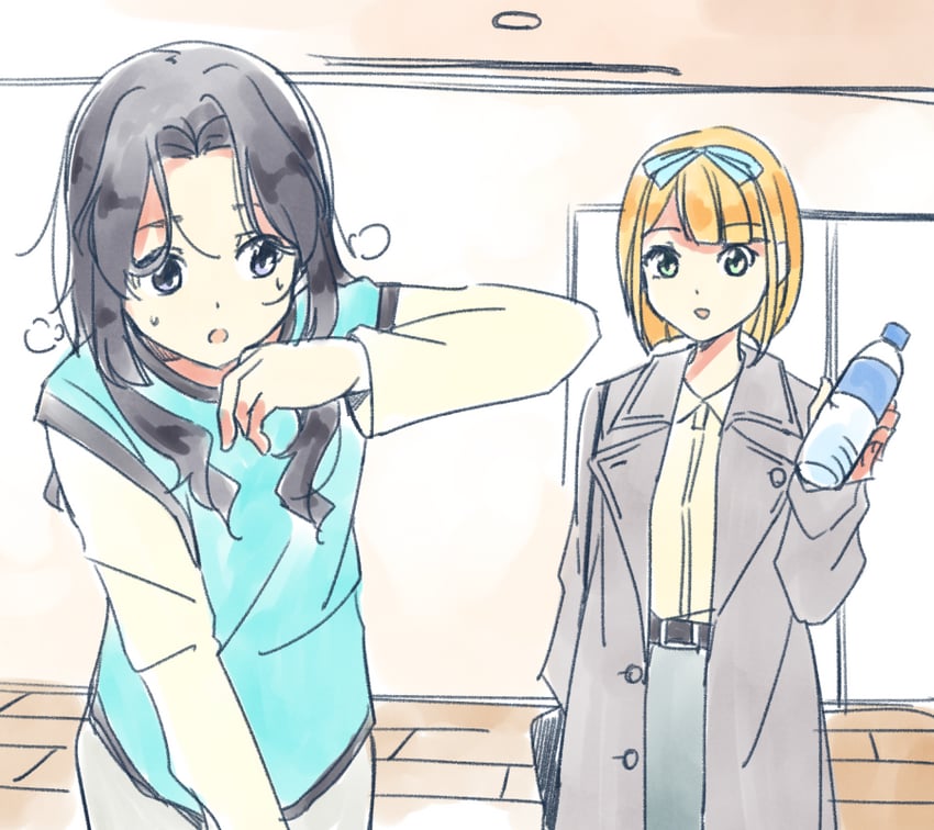 saito nicole and orihara sumika (22/7) drawn by trefle_r